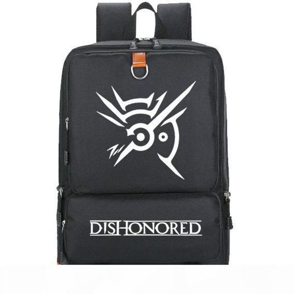 

dishonored backpack shape fitness daypack cool player schoolbag game rucksack sport school bag outdoor day pack