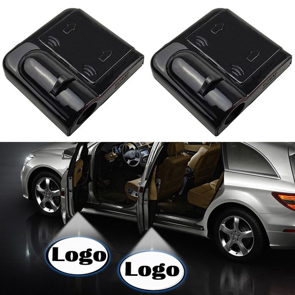 

1pcs wireless led car door welcome laser projector logo ghost shadow light car styling door courtesy lamp accessories