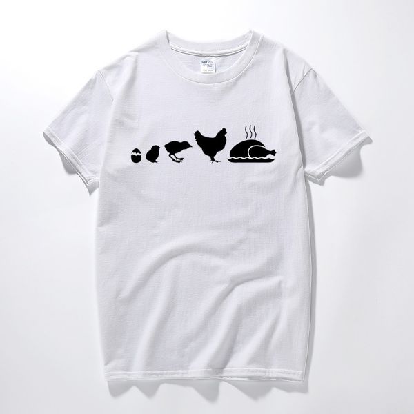 

summer style chicken egg evolution funny t-shirt men casual short sleeve t shirt christmas turkey gift tshirt