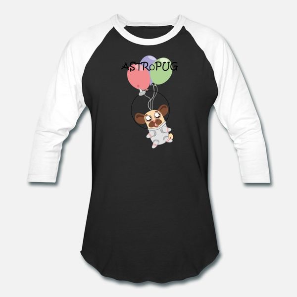 

astro space pug t shirt men printing 100% cotton o neck pattern graphic basic summer unique shirt