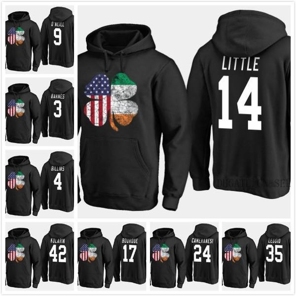 

2019 usa team hockey hoodies jerseys custom black st. patricks day american shamrock sweatershirt 33 rigsby 28 kessel pelkey ggionta decker, Black;red