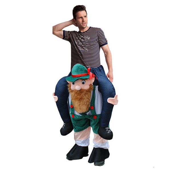 

bearded back pants christmas spoof costumes devil's pants walking cartoon pants
