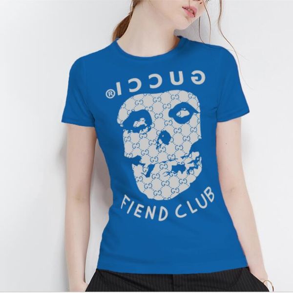 

женская летняя одежда топ моды скелет футболка mo хлопка o воротник женщин короткий рукав тонкий футболку бесплатно судоходства, White