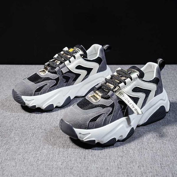 

женщины обучение кроссовки обувь женская девушки полуботинки женщина студенты папа открытый 5см платформа sneaker racer женский