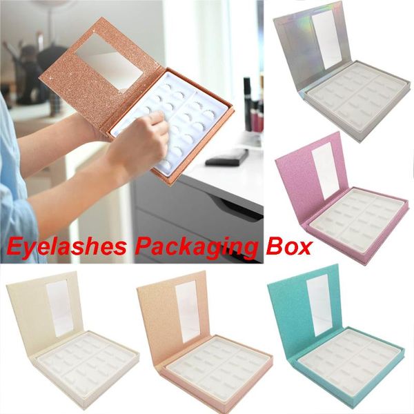 

false eyelashes 10pair /1set eyelash storage book packaging box 3d mink lashes boxes sample catalog display card