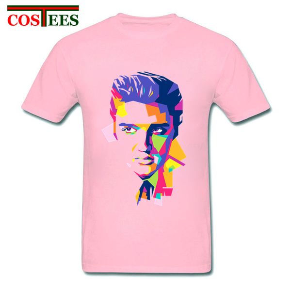 

классическая случайной футболка elvis presley мужчин футболка король рока печататься мужчинами тенниски 2018 новых прибытий мужчину вершина