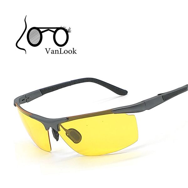 

sunglasses yellow aluminium magnesium alloy polaroid night driving in the dark men polarized sun glasses lentes de sol amarillo, White;black