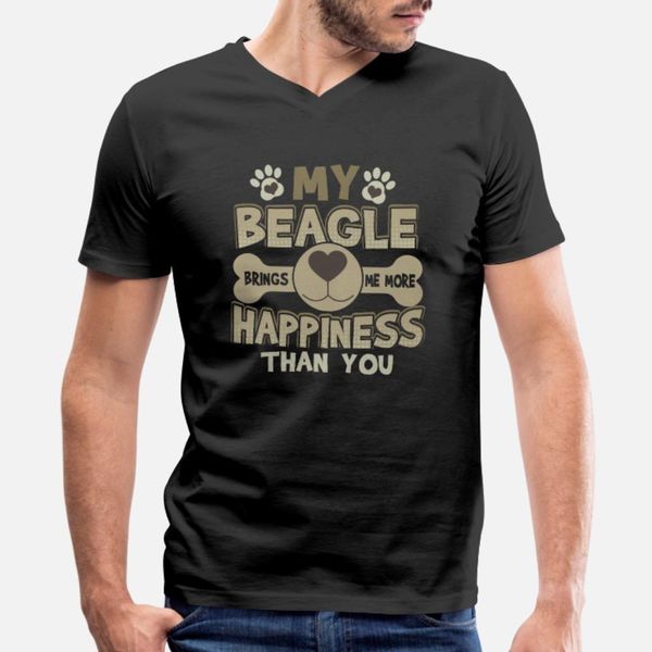 

beagle dog lover my beagle brings me more t shirt men custom 100% cotton s-xxxl formal fitness comfortable summer outfit shirt