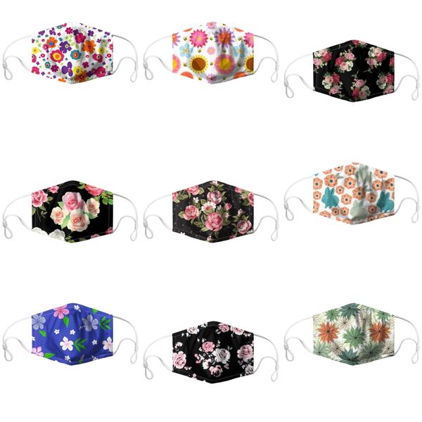 

face outdoor masks mask washable ultraviolet-proof dustproofriding cycling sports print mouth masks men and women#660, Black