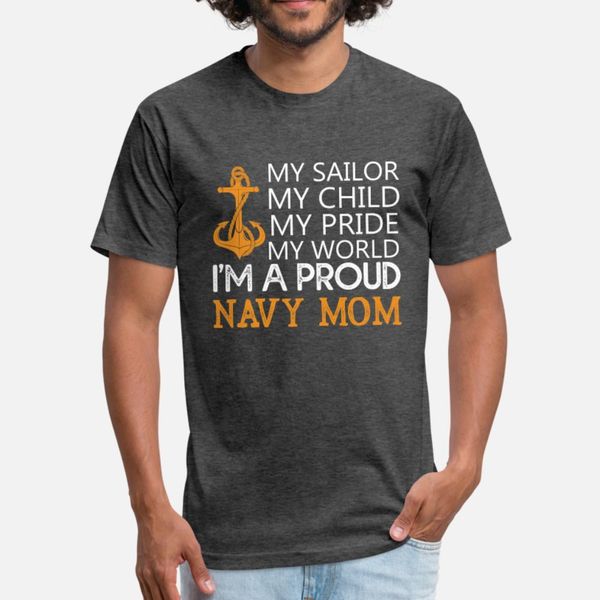 

proud navy mom proud navy mom navy military t shirt men printing cotton plus size 3xl pattern famous authentic summer pattern shirt