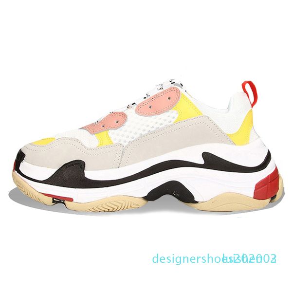 

triple s pairs 17fw women mens designer casual shoes fashion luxury release track 3.0 leather shoes tripler platform triple s sneakers 1 s03, Black