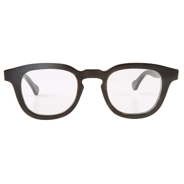 

japanese style handmade large big frame horn optical glasses eyeglass frame horn sunglasses, Black