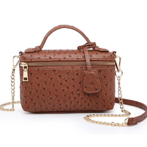 

new arrival ostrich clutch bag leather handbag portable leather clutch tote shoulder bag purse