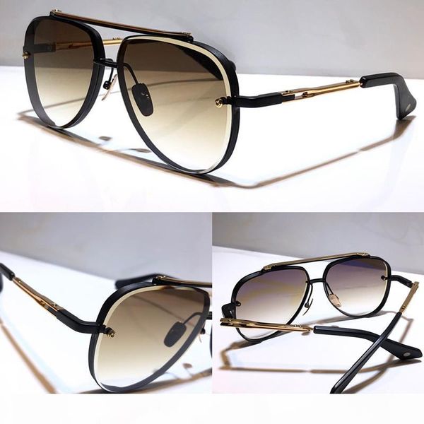 

mach eight designer sunglasses men metal vintage sunglasses fashion style oval frameless uv 400 lens with original case quality, White;black