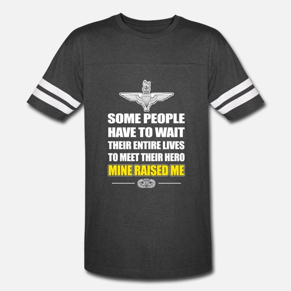 

paratrooper some people have to wait their ent t shirt men designs tee shirt crew neck basic solid loose casual spring vintage shirt