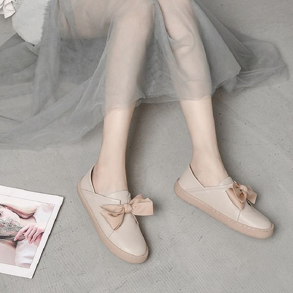 

my-love 2020 european and american fashion women's shoes retro small leather shoes light-mouthed single, Black