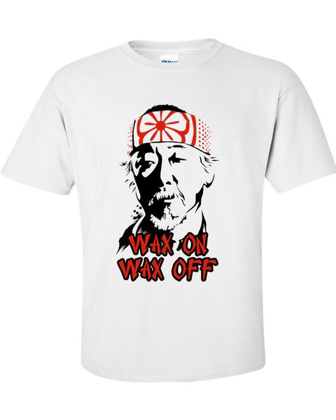 

wax on wax off inspired by karate kid movie mr miyagi t-shirt