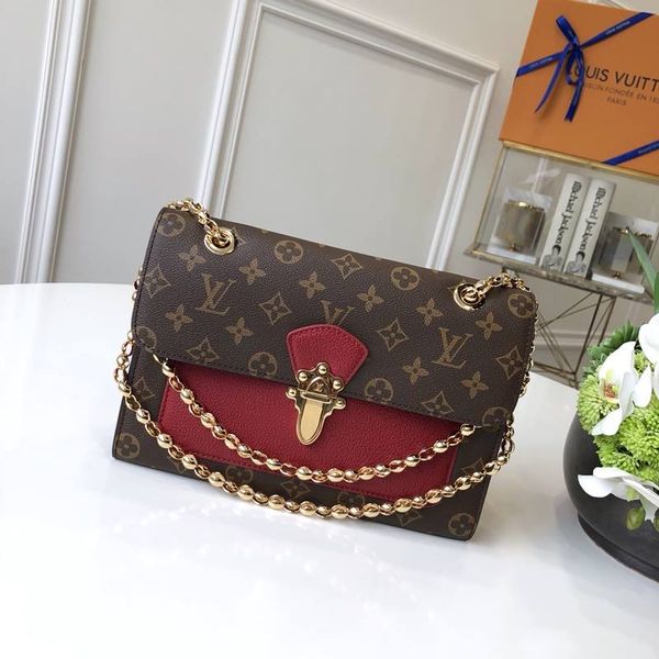 

271-m41732 classic fashion shoulder bag double shoulder bag messenger bag handbag women's handbag leather production