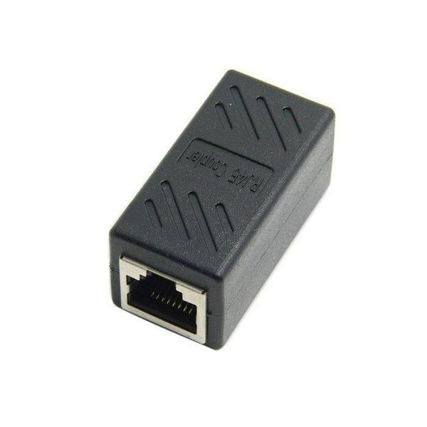 

100pcs / lots cat6 rj45 female to female lan connector ethernet network cable extension coupler adapter with shield