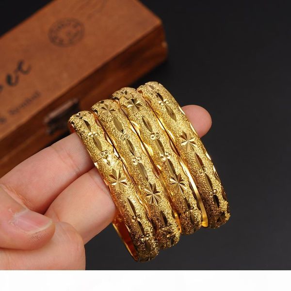 

h whole saleopenable dubai 10mm wid gold bangles women men 1pc gold women bracelets african european ethiopia men jewelry bangle, Black