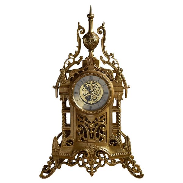 

metal digital table clock vintage antique classic table clock date display time relojes de escritorio home decor clocks oo50tc