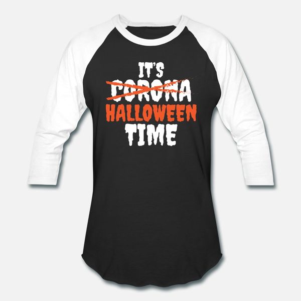 

no corona its halloween time creepy t shirt men designing 100% cotton round neck vintage famous authentic summer style slim shirt