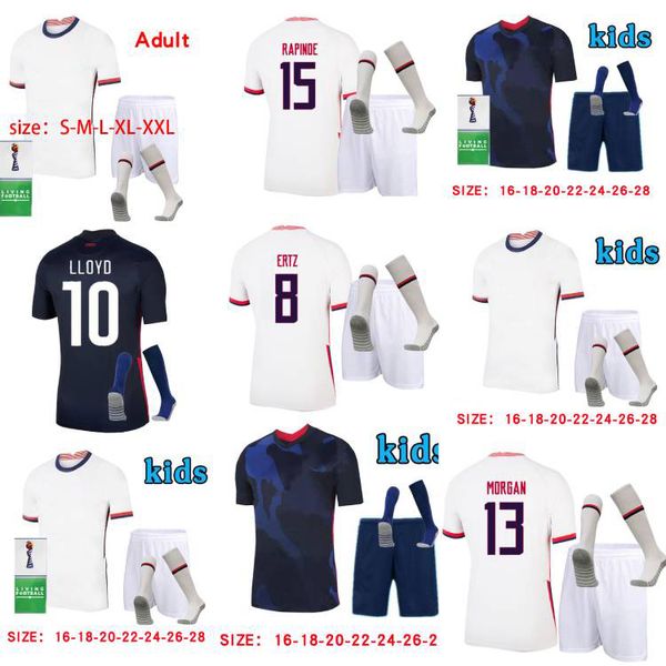 

america soccer jersey dempsey pulisic football shirt kids kit+socks united states 4 stars women football jersey rapinoe morgan uniform, Black;yellow
