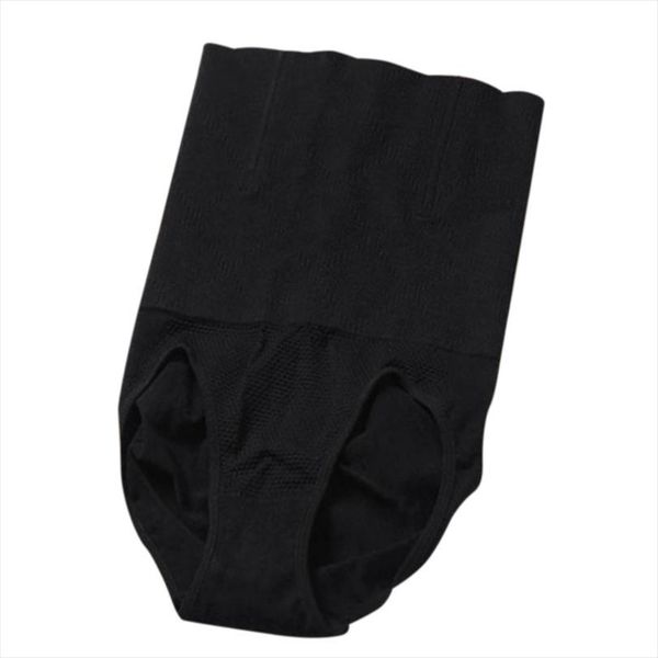 

2 colors women high waist shapewear solid seamless tummy control body shaper panty tummy briefs nylon black, flesh color