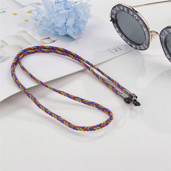 

handmade twist rope chain eyeglasses chains sports reading glasses sunglasses strap cord holder neck headband accessories, Silver