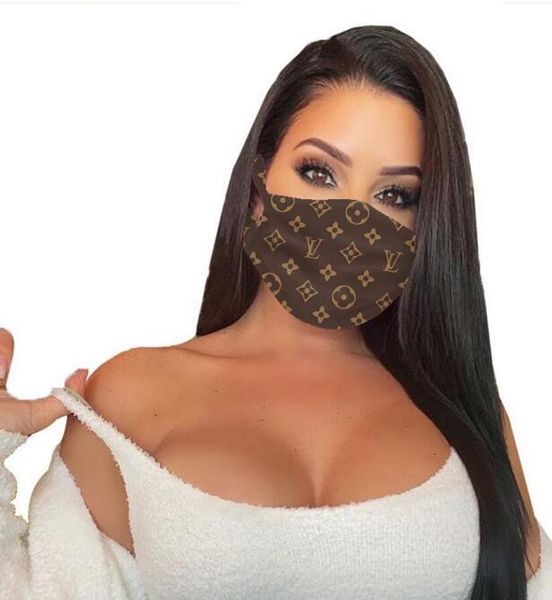 

washable 7style brand breathable fashion luxury designer mask trendy print reusable windproof anti-dust cycling face masks