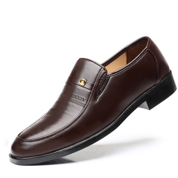 

dress shoes classic business men's fashion elegant formal wedding men slip on office oxford for black 2021