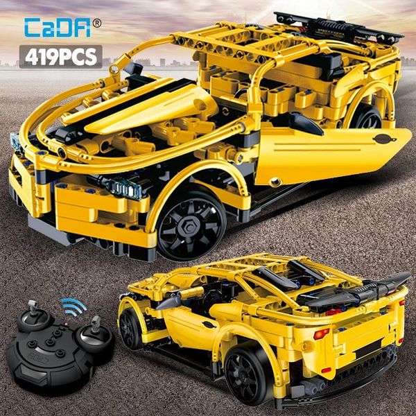 

419pcs technic серии rc автомобилей модели строительных блоков 2.4ghz электрический пульт дистанционного управления гоночный racer кирпичи с