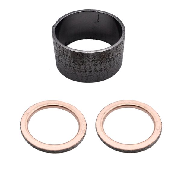 

3pcs motorcycle exhaust pipe muffler gaskets for rhino 660 yxr660f 4x4 2004-2007