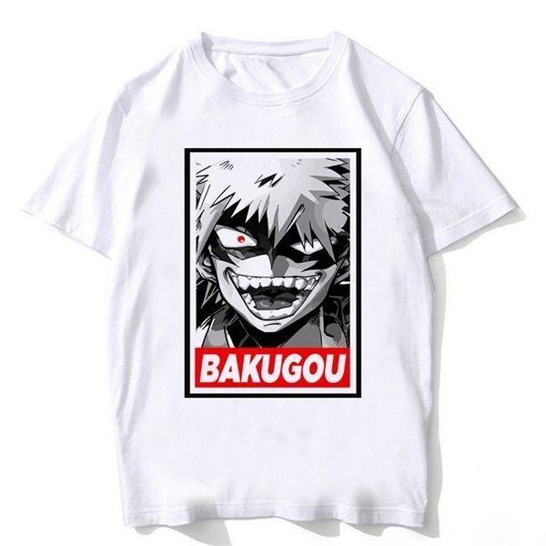 

my hero academia t shirts man short sleeve clothing boku no hero academia cosplay funny cartoon t-shirt for man/woman 0924, White;black