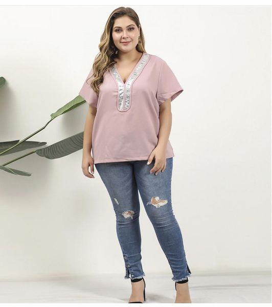 

leaf sleeve shirts summer elegant womens tshirts designers v neck womens tees casual loose lotus ladies, White