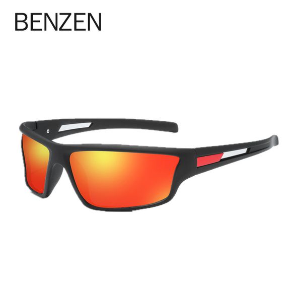 

benzen polarized sunglasses for mens colorful sports outdoor driving sunglasses men sun glasses gafas de sol hombre 9509, White;black