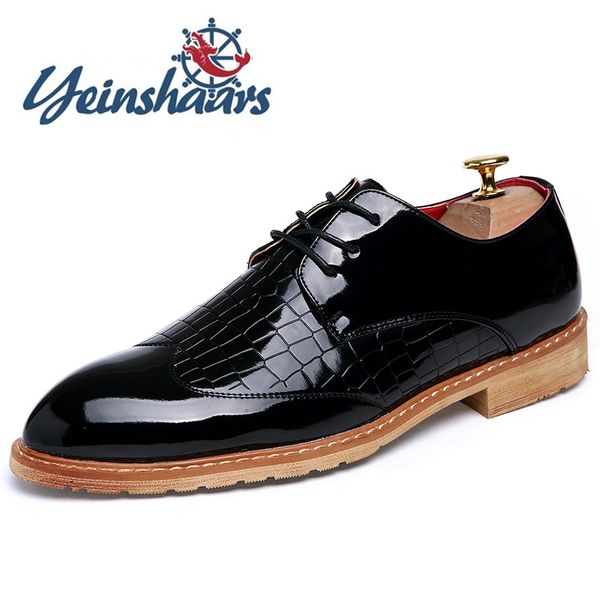 

mens shoes formal oxford luxury designers dress shoes business classic pointed toe wedding male comfortable, Black