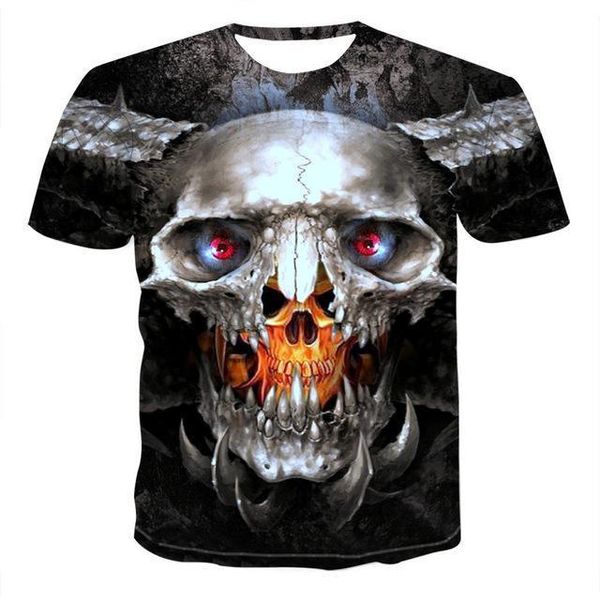 

3d gothic pumpkin lantern finger skull t -shirt for men 3d print shirts comics plus size hentai men clothing