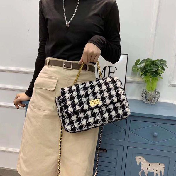 

26cm medium size swallow gird crossbody bags for women 2020 winter new luxury handbags women bags designer shoulder chain bagins