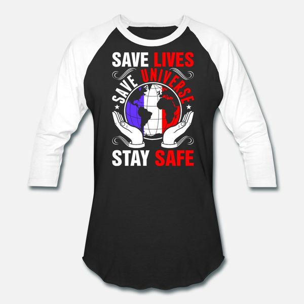 

save lives save universe stay safe french t shirt men print short sleeve crew neck vintage gift comfortable spring outfit shirt