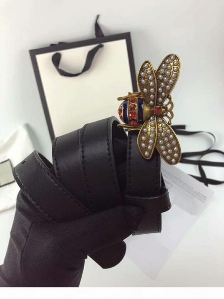 

flat smooth grain cow leather belt width 2.4cm ladies designer belt european new style belts with box, Black;brown