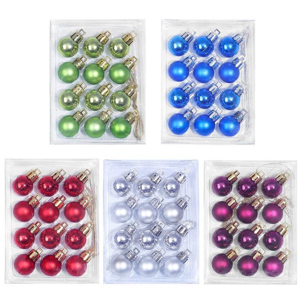 

60pcs 2cm mini christmas balls shatterproof hanging xmas tree ornaments wedding j78c