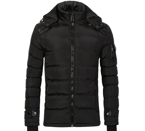 

plus size 3xl mens winter jacket and coat fashion parka 96, Black