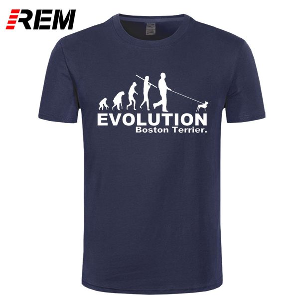 

rem boston terrier. flockingdog. evolution premium t-shirt. cotton