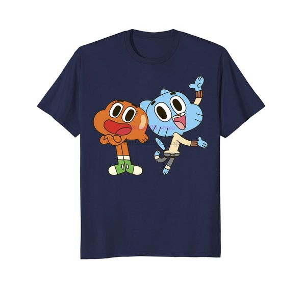 

brand men shirt cn gumball and darwin friends graphic t shirt