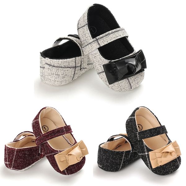 

infant first walkers baby girl shoes bowknot design anti-slip casual sneakers toddler soft soled princess kids girl shoes