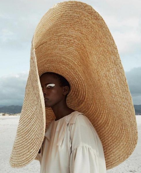 

wide brim hats 80cm fashion large sun hat beach anti-uv protection foldable straw cover summer women big cap, Blue;gray