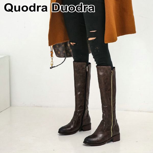 

boots 2021 winter women warm plush over the knee high zipper cowgirl riding woman shoes stretch leg plus size, Black