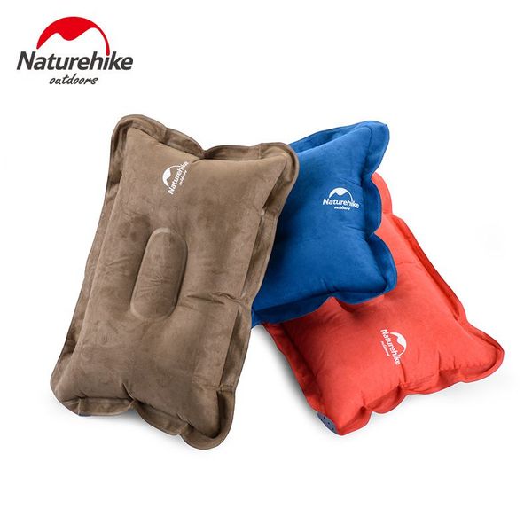

outdoor pads naturehike inflatable pillow travel air neck pad protect headrest car flight soft cushion single camping mat for lumbar