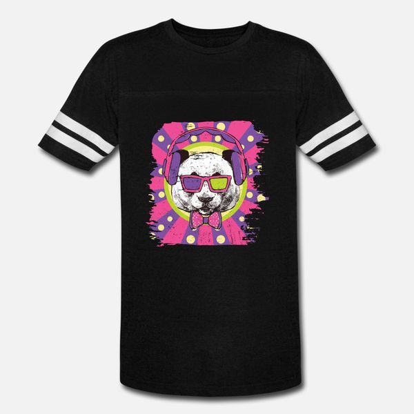 

funky panda t shirt men printed 100% cotton o-neck basic solid gift building spring standard shirt